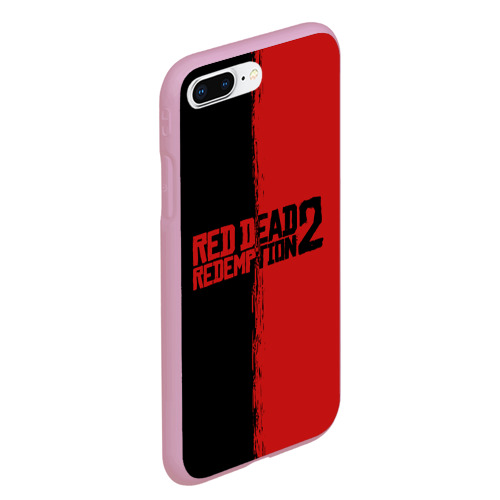 Чехол для iPhone 7Plus/8 Plus матовый Red dead Redemption 2 RDR2, цвет розовый - фото 3