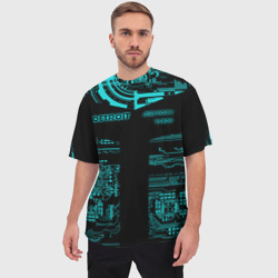 Мужская футболка oversize 3D Detroit Become Human - фото 2