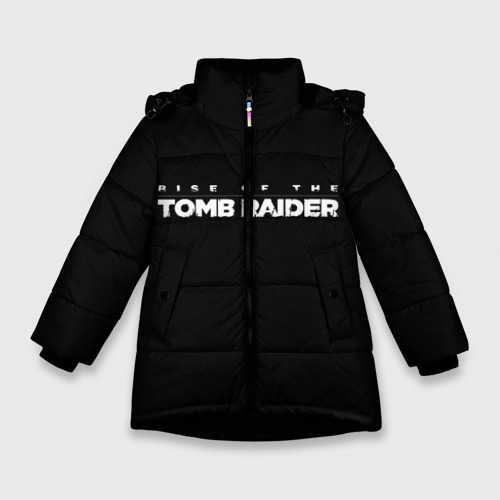 Зимняя куртка для девочек 3D Rise if The Tomb Raider, цвет черный