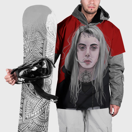 Накидка на куртку 3D Ghostemane (1), цвет 3D печать