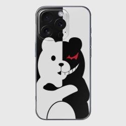 Чехол для iPhone 16 Pro Max силиконовый с защитой камеры Monokuma Монокума