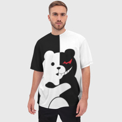 Мужская футболка oversize 3D Monokuma Монокума - фото 2