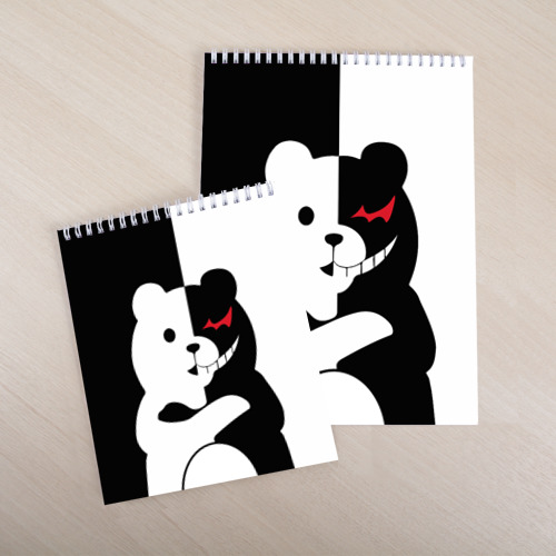 Скетчбук Monokuma Монокума, цвет белый - фото 4