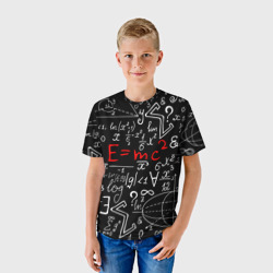 Детская футболка 3D Формулы физика - фото 2