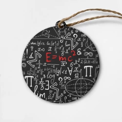 Деревянная игрушка круг Формулы физика