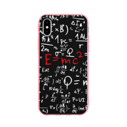 Чехол для iPhone X матовый Формулы физика