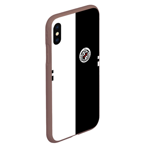 Чехол для iPhone XS Max матовый Monokuma school Монокума школа, цвет коричневый - фото 3