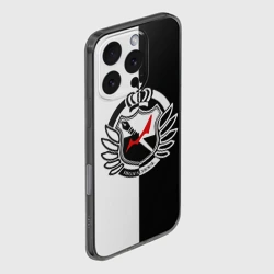 Чехол для iPhone 16 Pro силиконовый с защитой камеры Monokuma school с фоном - фото 2