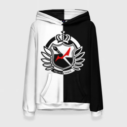 Женская толстовка 3D Monokuma school с фоном