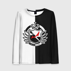 Женский лонгслив 3D Monokuma school с фоном