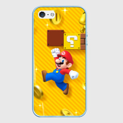 Чехол для iPhone 5/5S матовый Супер Марио