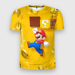Мужская футболка 3D Slim Супер Марио
