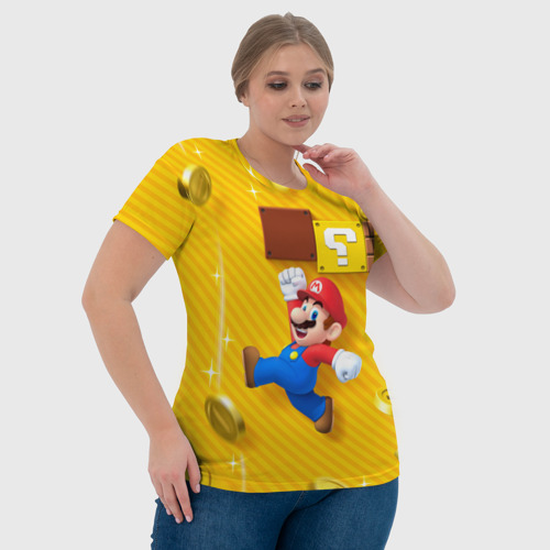Женская футболка 3D с принтом Супер Марио, фото #4