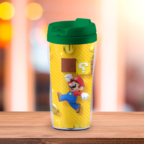 Термокружка-непроливайка Супер Марио, цвет зеленый - фото 3