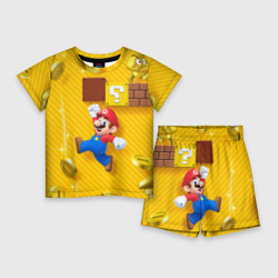 Детский костюм с шортами 3D Супер Марио