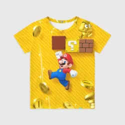 Детская футболка 3D Супер Марио