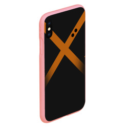 Чехол для iPhone XS Max матовый Katsuki Bakugou полосы - фото 2