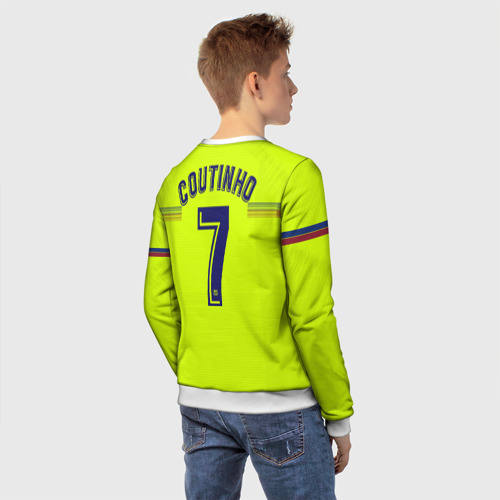 Детский свитшот 3D Coutinho away 18-19, цвет 3D печать - фото 4
