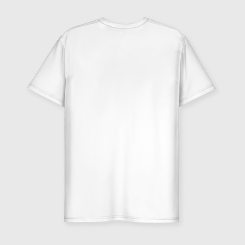 Мужская футболка хлопок Slim Art is hard, цвет белый - фото 2