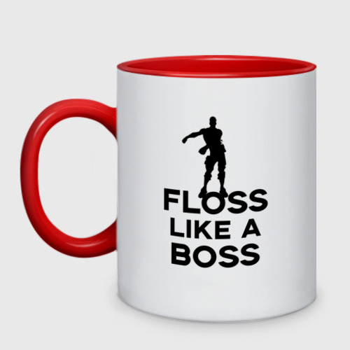 Кружка двухцветная Floss like a boss 