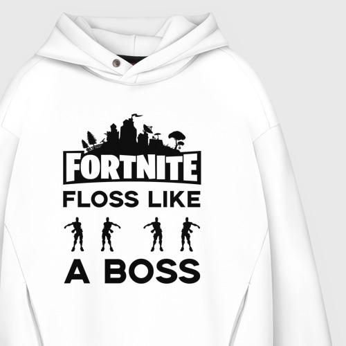 Мужское худи Oversize хлопок Floss like a boss - фото 4