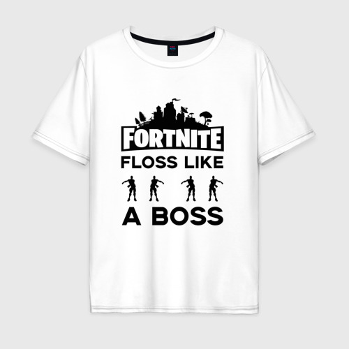 Мужская футболка хлопок Oversize Floss like a boss