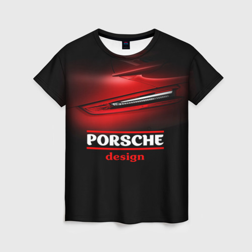 Женская футболка 3D Porsche design, цвет 3D печать