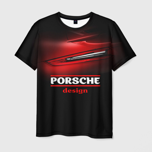 Мужская футболка 3D Porsche design