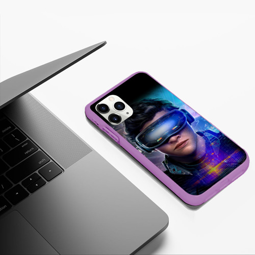Чехол для iPhone 11 Pro Max матовый Ready Player One pro [2], цвет фиолетовый - фото 5