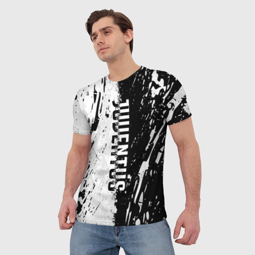 Мужская футболка 3D JUVENTUS BIANCONERI, цвет 3D печать - фото 3