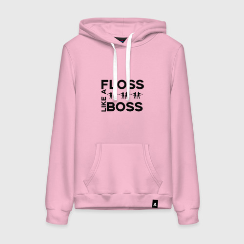 Женская толстовка хлопок Floss like a boss , цвет светло-розовый