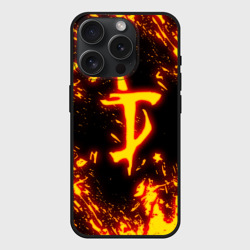 Чехол силиконовый для Apple iPhone 15 Pro матовый Doom the crucible Дум