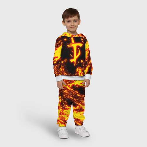 Детский костюм с толстовкой 3D Doom the crucible Дум, цвет белый - фото 3