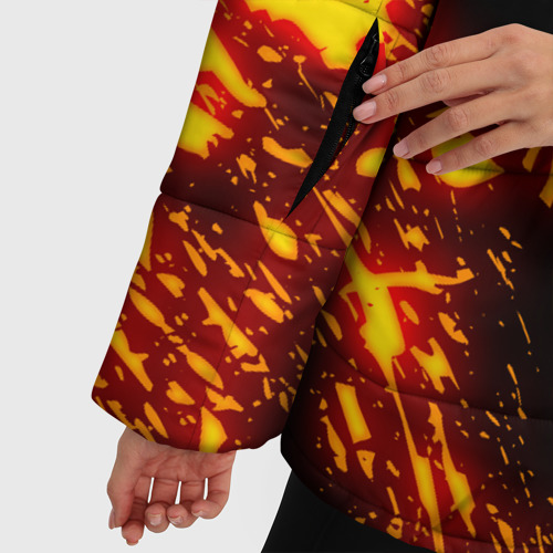 Женская зимняя куртка 3D с принтом Doom the crucible Дум, фото #4
