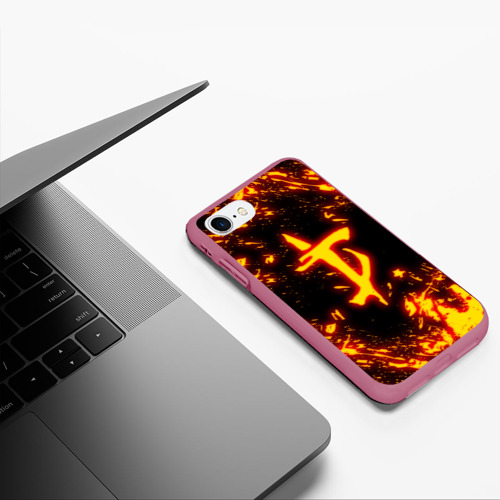 Чехол для iPhone 7/8 матовый с принтом Doom the crucible Дум, фото #5