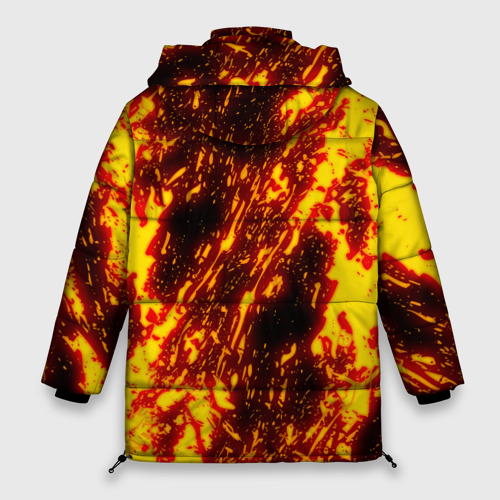 Женская зимняя куртка 3D с принтом Doom the crucible Дум, вид сзади #1