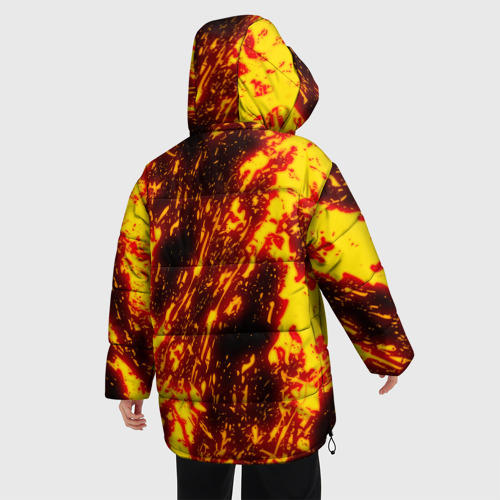 Женская зимняя куртка 3D с принтом Doom the crucible Дум, вид сзади #2