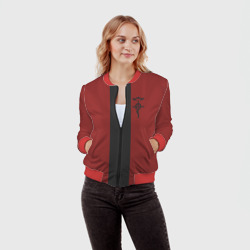Женский бомбер 3D FMA anime лого - фото 2