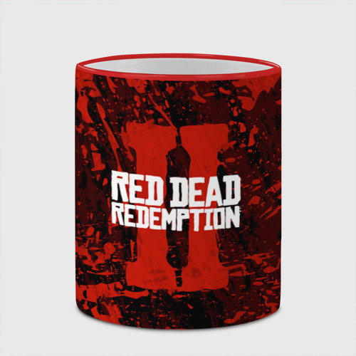 Кружка с полной запечаткой Red dead Redemption 2, цвет Кант красный - фото 4