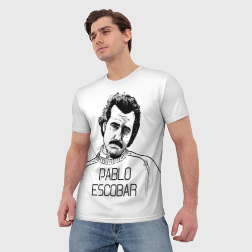 Мужская футболка 3D Pablo Escobar, цвет 3D печать - фото 3