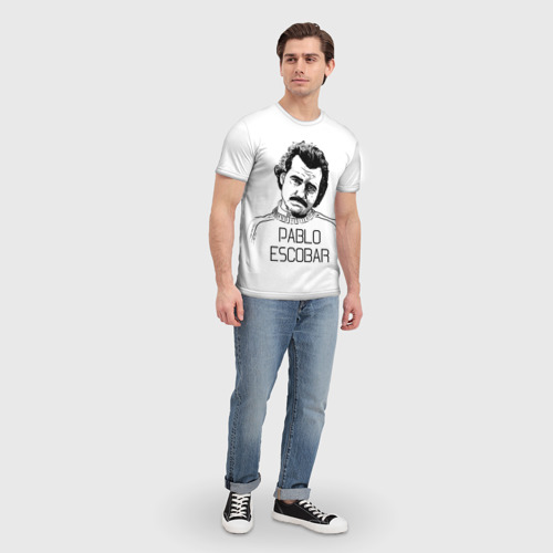 Мужская футболка 3D Pablo Escobar, цвет 3D печать - фото 5