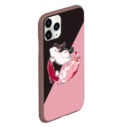 Чехол для iPhone 11 Pro матовый Monokuma X Monomi Монокума - фото 2