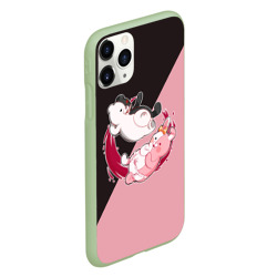 Чехол для iPhone 11 Pro матовый Monokuma X Monomi Монокума - фото 2