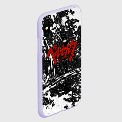 Чехол для iPhone XS Max матовый Berserk лого чб - фото 2