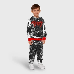 Детский костюм с толстовкой 3D Berserk лого чб - фото 2