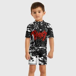 Детский купальный костюм 3D Berserk лого чб - фото 2