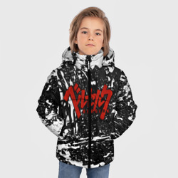 Зимняя куртка для мальчиков 3D Berserk лого чб - фото 2