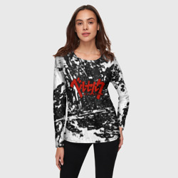 Женский лонгслив 3D Berserk лого чб - фото 2