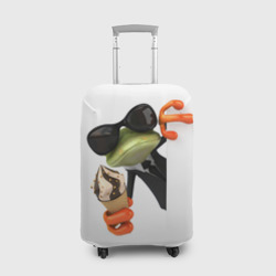 Чехол для чемодана 3D Агент легушач agent frog