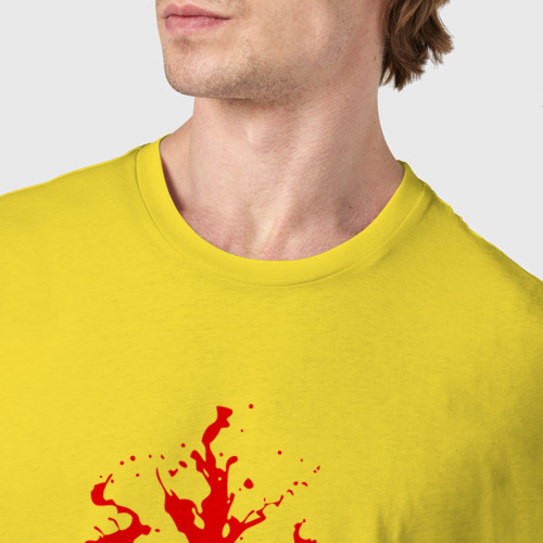 Мужская футболка хлопок Berserk, цвет желтый - фото 6